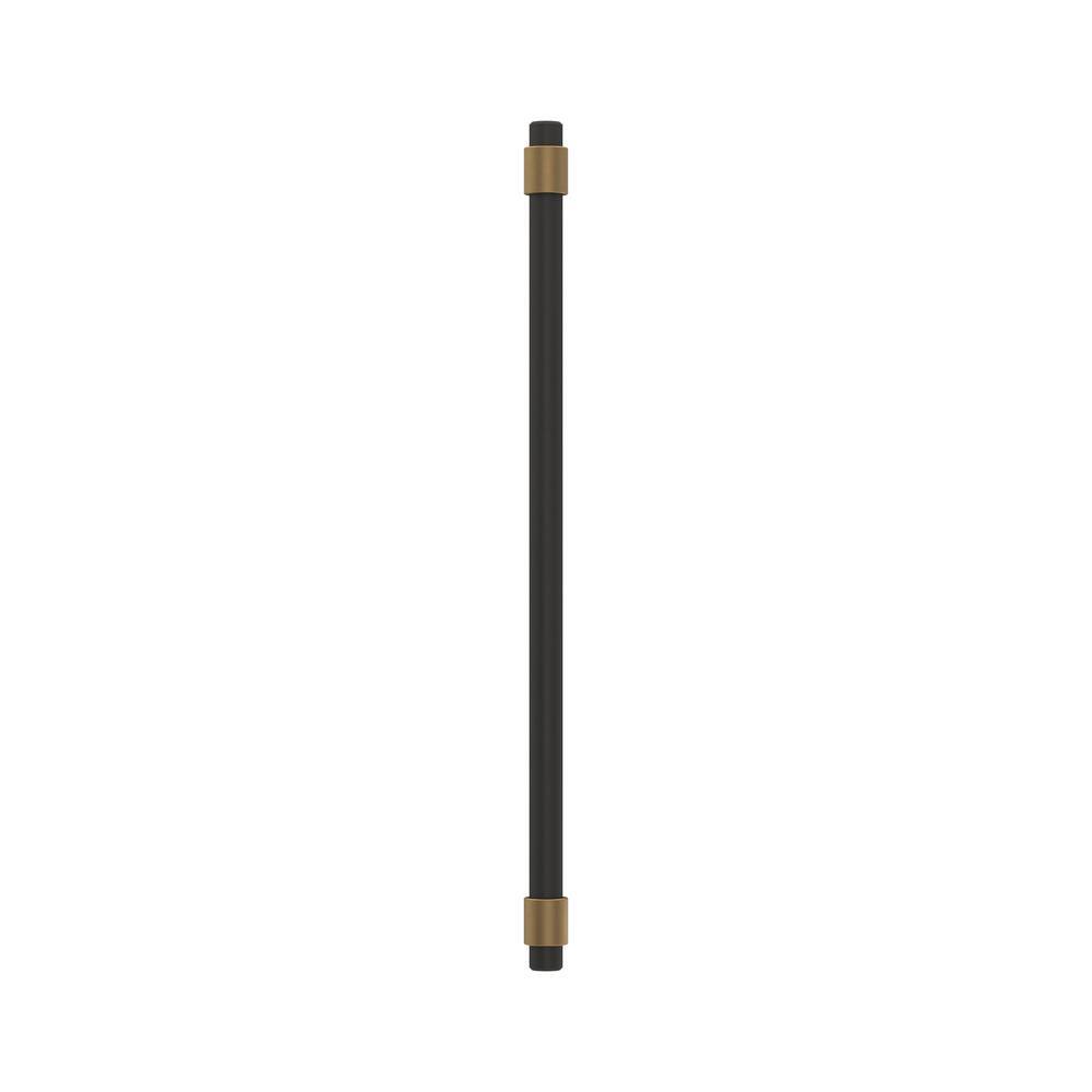 Matte Black and Bronze Modern Cabinet Bar Pull