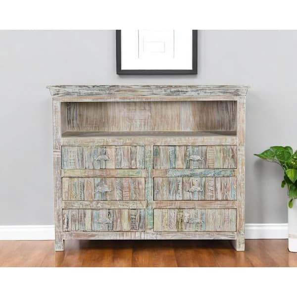 White TV Stand Entertainment Center Fits TV's up to 48 in. with No Additional Features