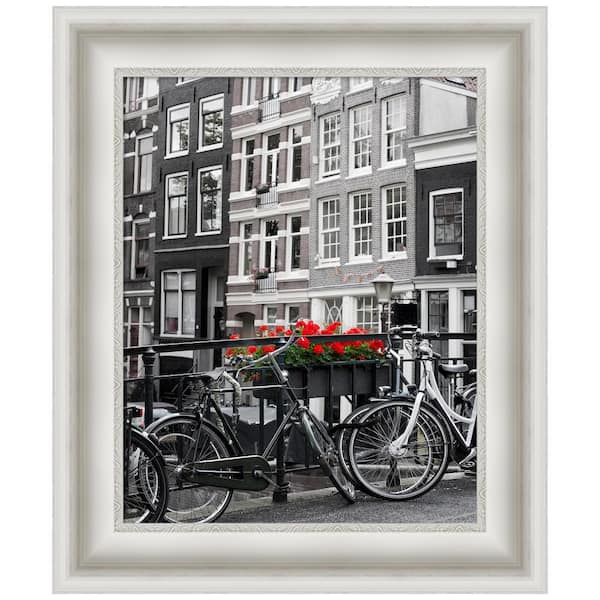 Opening Size 16 in. x 20 in. Parlor White Picture Frame