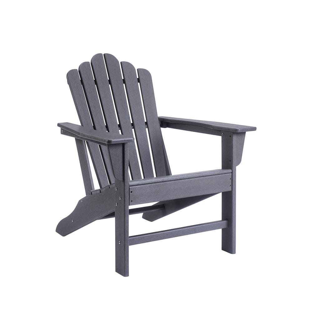 dark grey plastic adirondack chairs