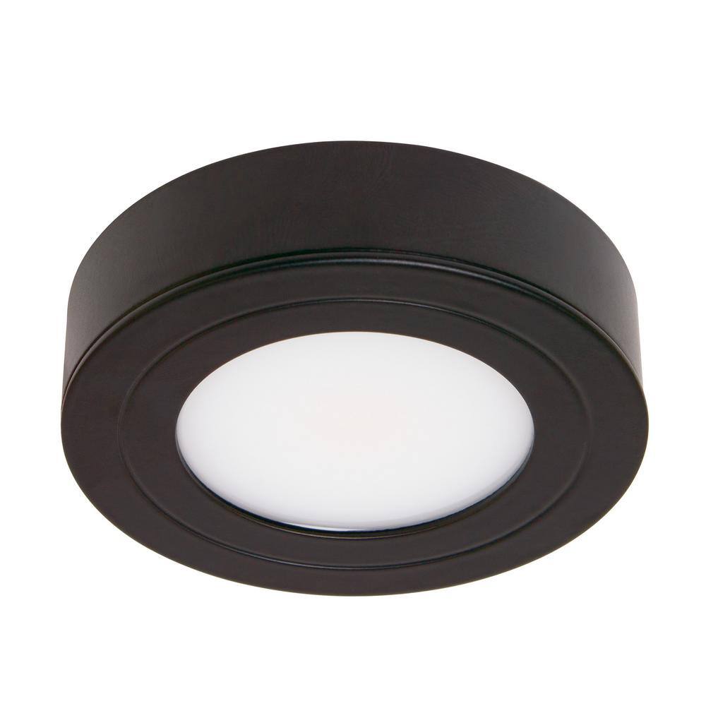 Black Dimmable LED Puck Light with Daylight 5000K