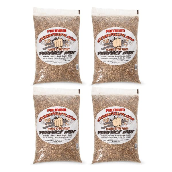 40 lbs. Bags Perfect Mix Hickory, Cherry, Maple, Wood Pellets (4-Pack)