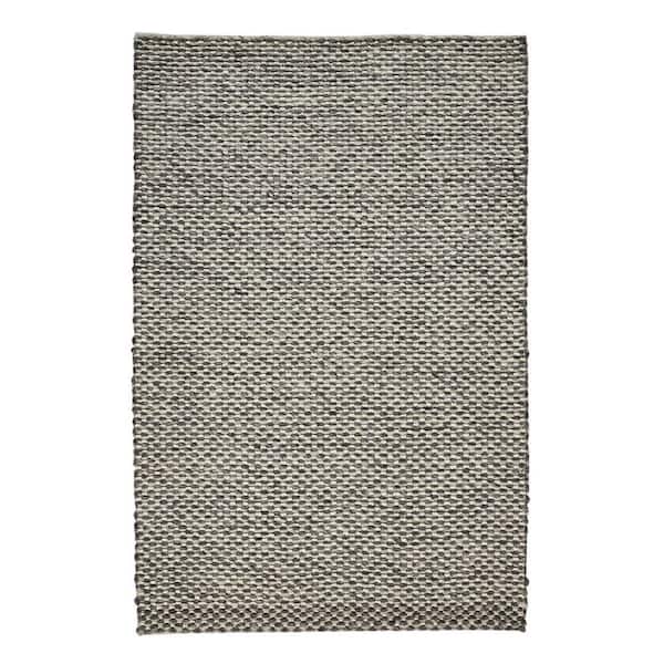 5 ft. x 8 ft. Gray and Ivory Floral Area Rug