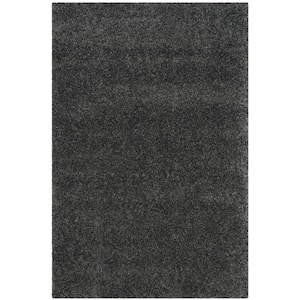 Santa Monica Shag Dark Gray 4 ft. x 6 ft. Solid Area Rug