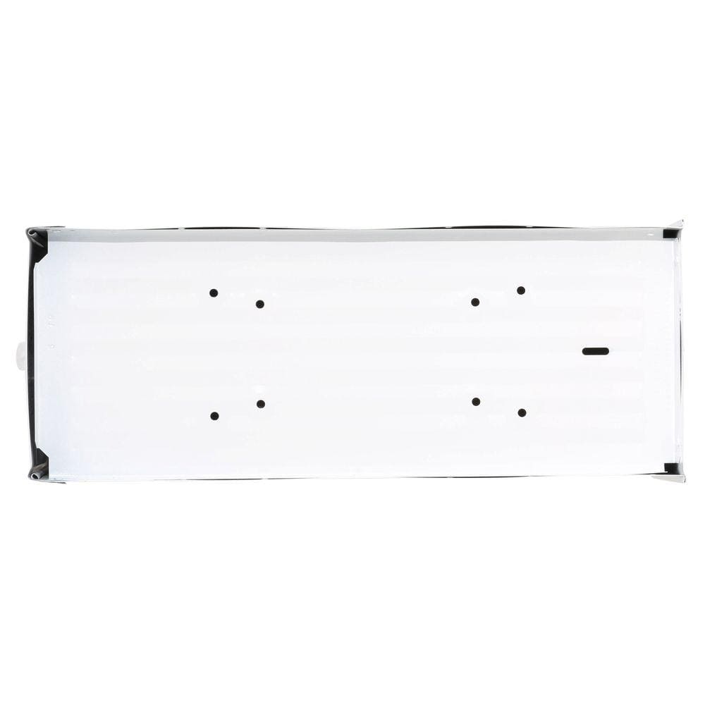 Elite Large White Steel Post Mount Mailbox