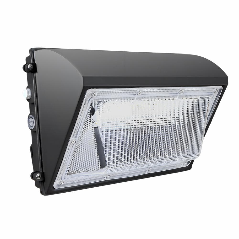 Waterproof 120-V Powered Bronze Integrated LED Wall Pack Spotlight Light 18000 Lumens 5000k White with Photocell Sensor price history on PriceWatchPro