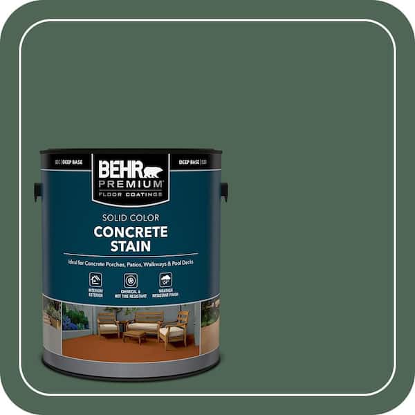 1 gal. #PFC-40 Green Solid Color Flat Interior/Exterior Concrete Stain