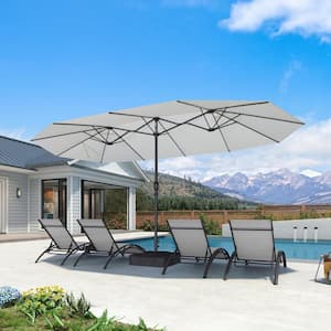 lg patio umbrellas Patioslife Aegis 10ft Round Cantilever Umbrella with solar LED lights | Premium Cover | Large Base PURPLE LEAF has been dedicated to delivering high PURPLE LEAF 15 ft. Gray
