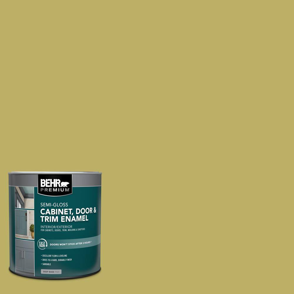 1 qt. #MQ4-42 Pistachio Semi-Gloss Enamel Interior/Exterior Cabinet, Door & Trim Paint price history on PriceWatchPro