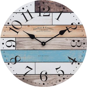 Newton Woodgrain Farmhouse Clock