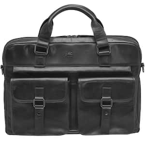 Buffalo Black Briefcase with Dual Compartments for 15.6 in. Laptop
