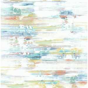 Brushed Stripe Abstract Vinyl Peel & Stick Wallpaper Roll (Covers 30.75 Sq. Ft.)