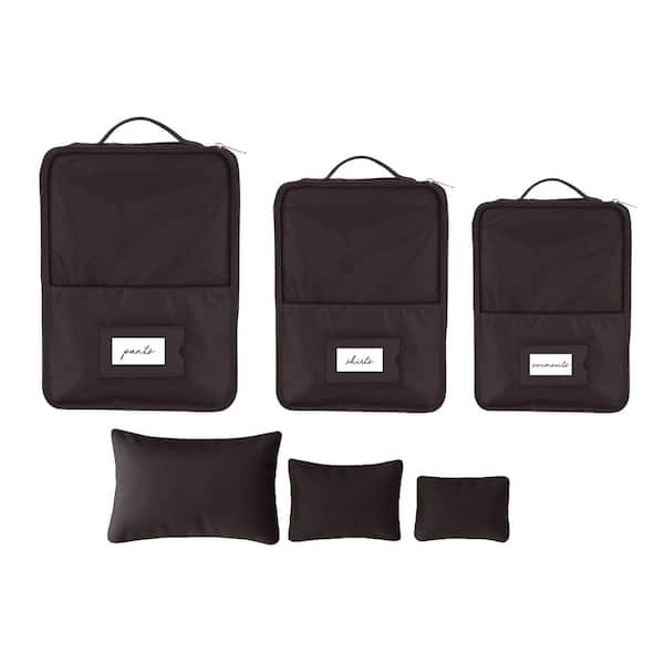 6 Piece Deluxe Packing Cube Set in Espresso