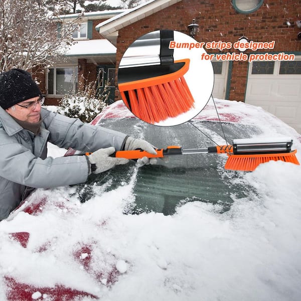 Misopily Car SUV Truck Snow Removal Tool Extendable 3in1 Snow