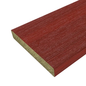 UltraShield Naturale Cortes 1 in. x 6 in. x 8 ft. Swedish Red Solid Composite Decking Board