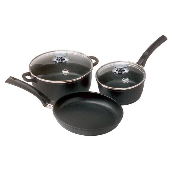 Berndes SignoCast 5-Piece Non-Stcik Cast Aluminum "Cookware Set" with Lids