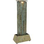 49 in. Natural Slate Floor Water Fountain Tower