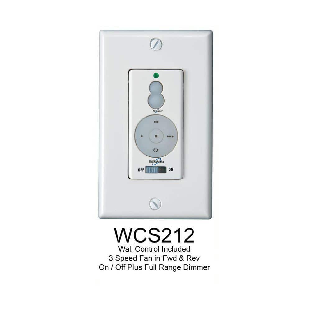 52" White Low Profile LED Ceiling Fan with Remote and Light