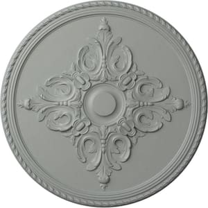 40-5/8" x 1-3/4" Milton Urethane Ceiling Medallion (Fits Canopies up to 7-7/8"), Primed White