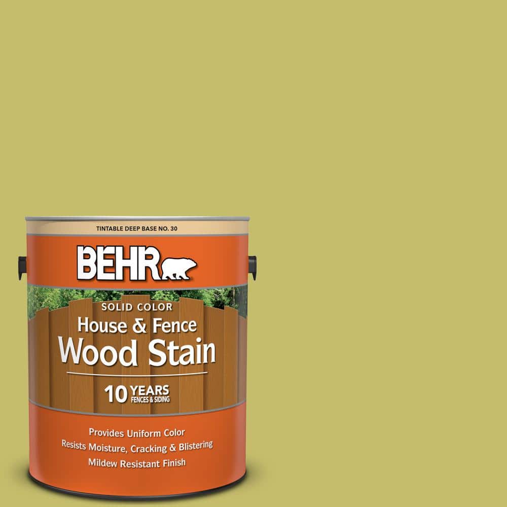 1 gal. #P350-5 Go Go Lime Solid Color House and Fence Exterior Wood Stain