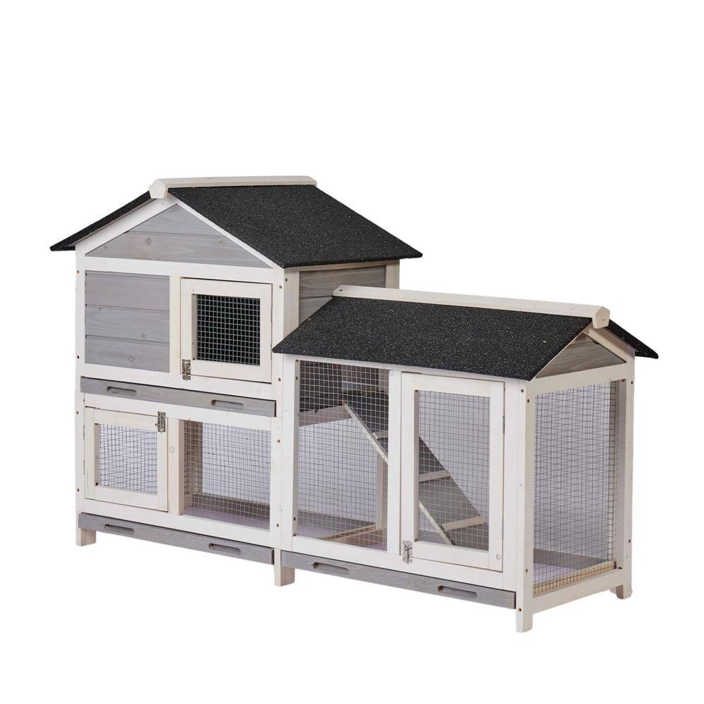 purlove pet rabbit hutch wooden house