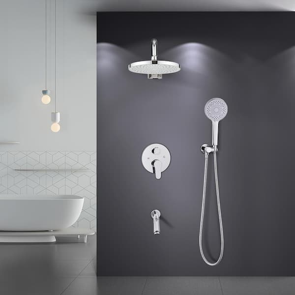 Spray Handheld Tub And Shower Faucet, 84 Inch Bathtub Shower Combo