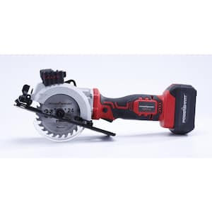 20-Volt Cordless 4-1/2 in. Mini Circular Saw with 4.0 Ah Battery and Charger