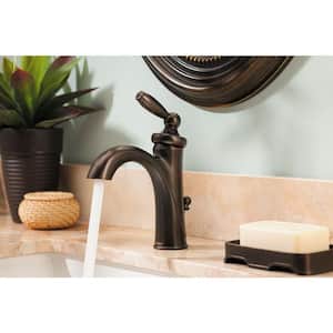 Brantford Single-Handle Single Hole High-Arc Bathroom Faucet in Oil Rubbed Bronze