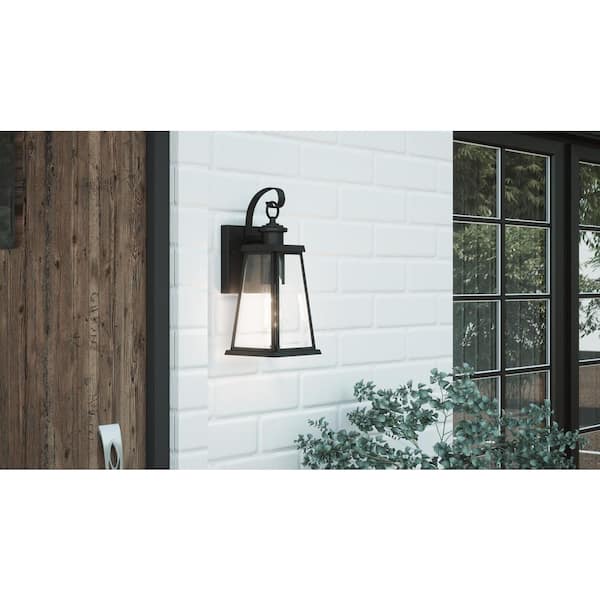 Paxton 1-Light Black Outdoor Wall Lantern Sconce