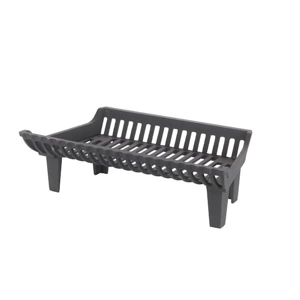 Liberty Foundry 22 in. Cast Iron Heavy-Duty Fireplace Grate with 4 in. Clearance
