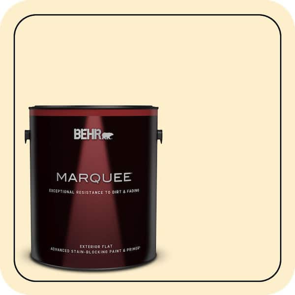 BEHR MARQUEE 1 gal. #360A-2 Morning Sunlight Flat Exterior Paint & Primer