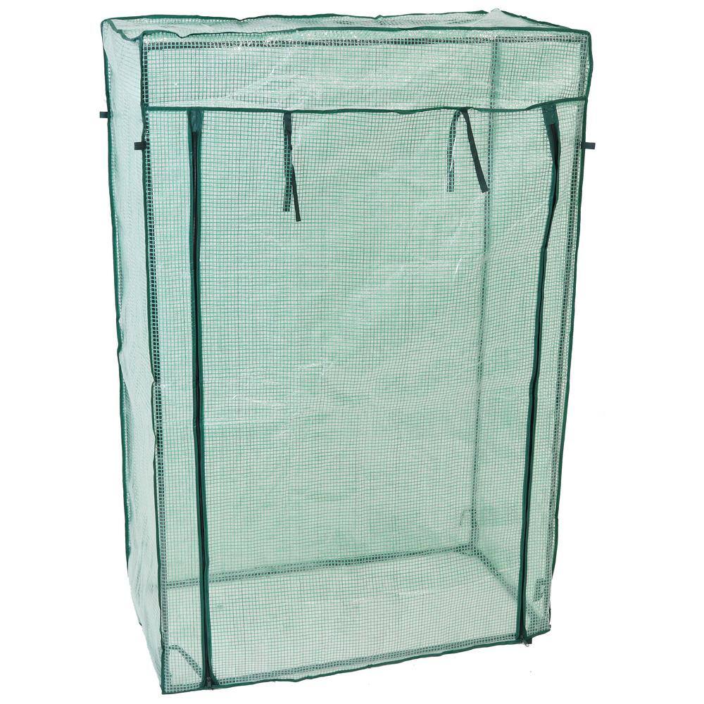Deluxe Portable UV-Protected Green Plant Starter Greenhouse with Roll-Up Door