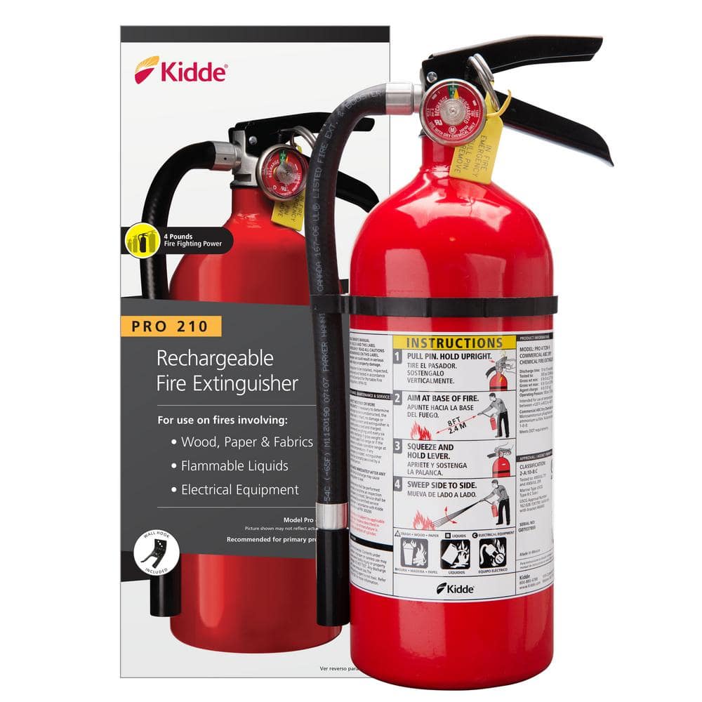 Kidde 2.5 lb Fire Extinguisher Twin Pack Home Auto Boat Garage 