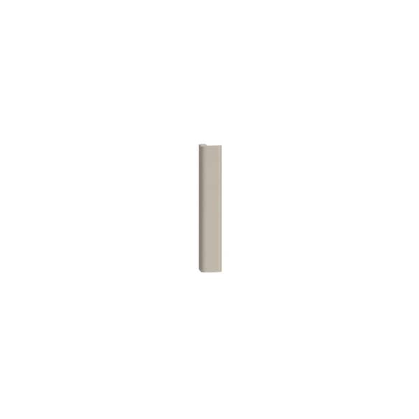 QuickShip Cottage 0.75 in. W x 0.75 in. D x 4.44 in. H in Sterling Toe Kick End Cap