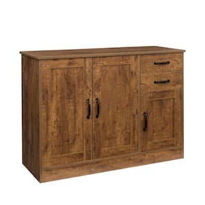 Brown Entryway Sideboard Storage Cabinet with 2-Drawers and 2-Doors