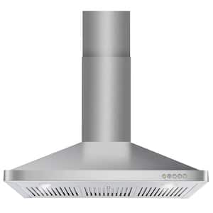 36 in. Vista Collection 380 CFM Ducted Wall Mount Range Hood, Button Controls, LED Lights, Stainless Steel