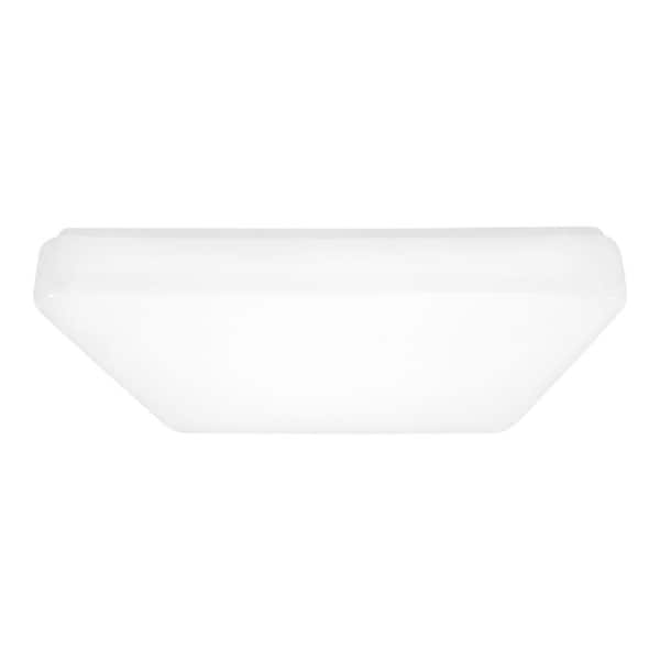 Generation Lighting Vitus 16 in. Large Square 2045 Lumens Integrated LED White Flush Mount Wraparound