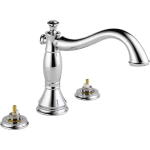 Cassidy 2-Handle Deck-Mount Roman Tub Faucet Trim Kit in Chrome (Valve and Handles Not Included)