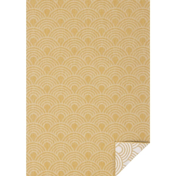 5 ft. x 8 ft. Yellow Zyana Collections Geometric Indoor Area Rug