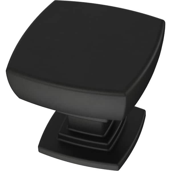 Parow 1-1/8 in. (29 mm) Matte Black Cabinet Knob (10-Pack) Parow 1-1/8 in. (29 mm) Matte Black Cabinet Knob (10-Pack)