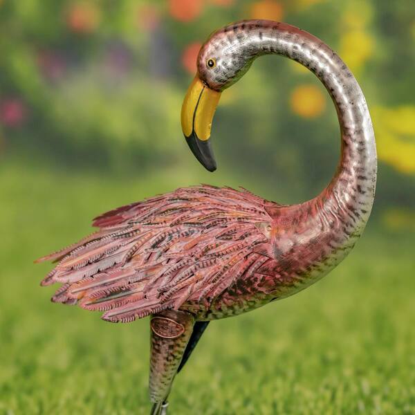 Poolmaster Flamingo Outdoor Thermometer Garden Stake and Backyard Decor  54580 - The Home Depot