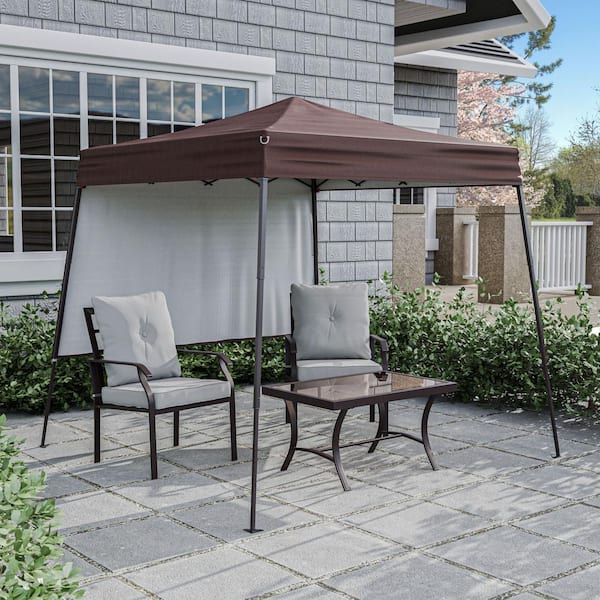 Clearbrook 7.42 ft. x 7.25 ft. Burgundy Outdoor Pop-up Tent