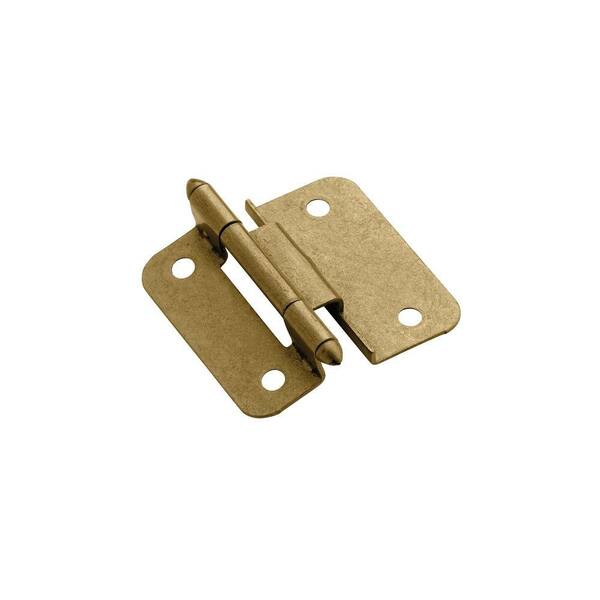 Amerock 3/8 in. Inset Burnished Brass Hinges (200-Pack)