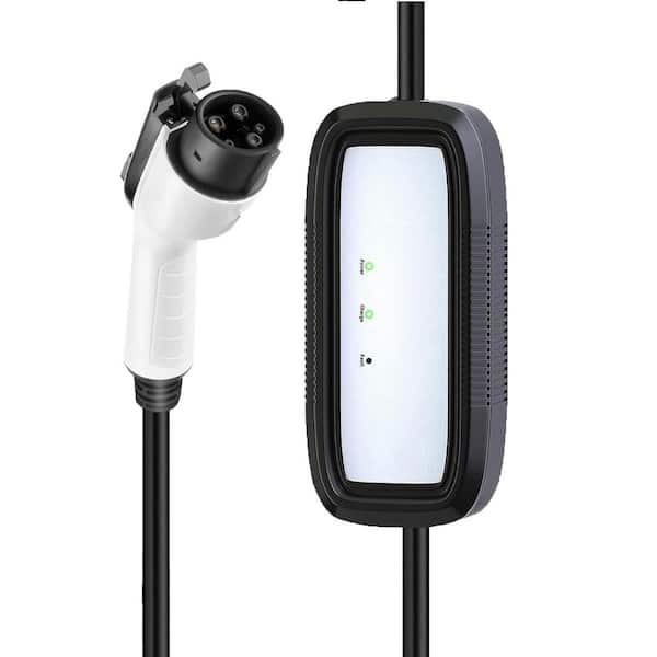 21Ft 110-Volt Level 1 Portable EV Charger 15Amp Electric Vehicle Charging Station SAE J1772 Compatible
