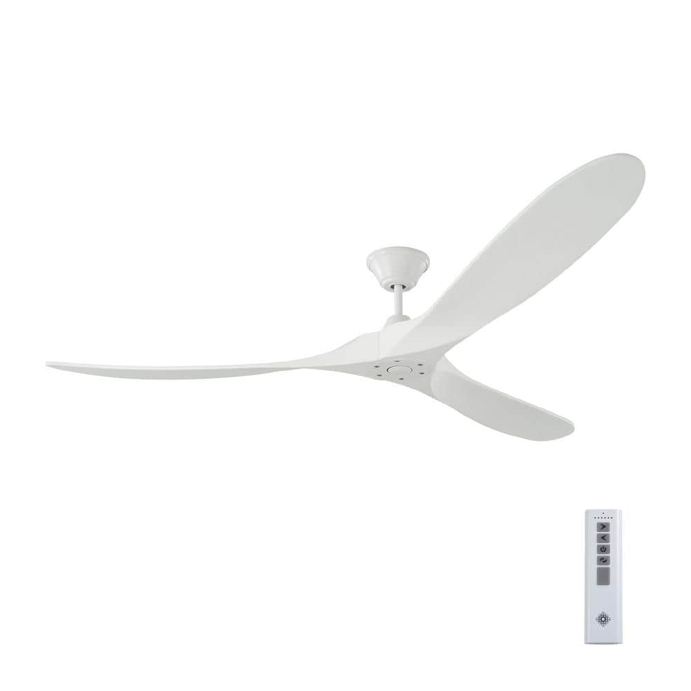 Maverick Max 70 in. Modern Indoor/Outdoor Matte White Ceiling Fan with White Blades, DC Motor and 6-Speed Remote Control price history on PriceWatchPro