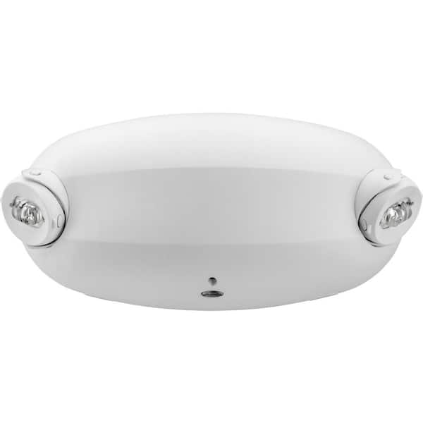 Lithonia Lighting 2.4-Watt 120-Volt to 347-Volt White Adjustable Head Integrated LED Emergency Light with Self-Diagnostics