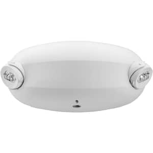 2.4-Watt 120-Volt to 347-Volt White Adjustable Head Integrated LED Emergency Light with Self-Diagnostics