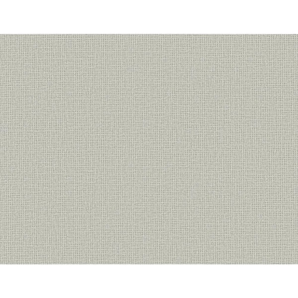 A-Street Prints Marblehead Taupe Crosshatched Grasscloth Wallpaper Sample