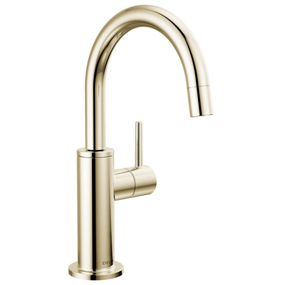 Contemporary Round Single-Handle Beverage Faucet in Polished Nickel price history on PriceWatchPro
