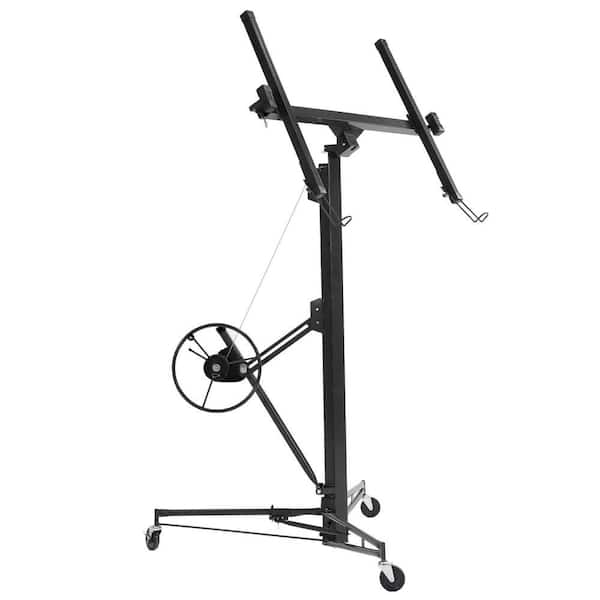 16 ft. Black Drywall Lift Panel Lift Drywall Panel Hoist Jack Lifter